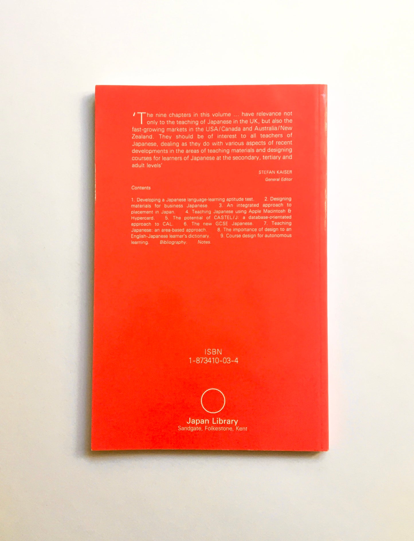 Japanese Language Teaching in the Nineties: Materials and Course Design