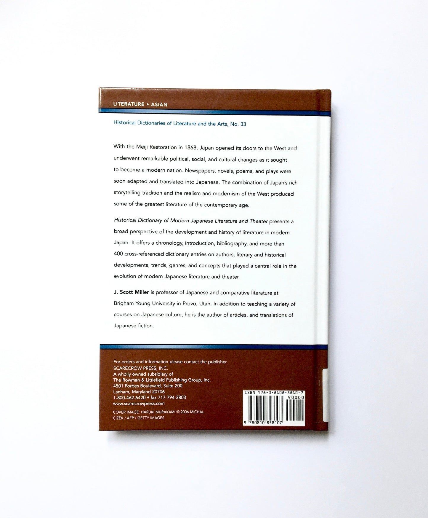 Historical Dictionary of Modern Japanese Literature and Theater