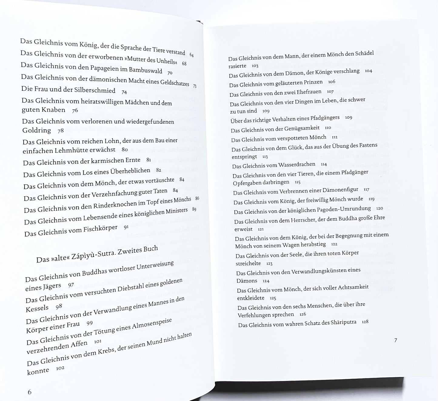 Das Zapiyu-Sutra: Buch der buddhistischen Gleichnisse