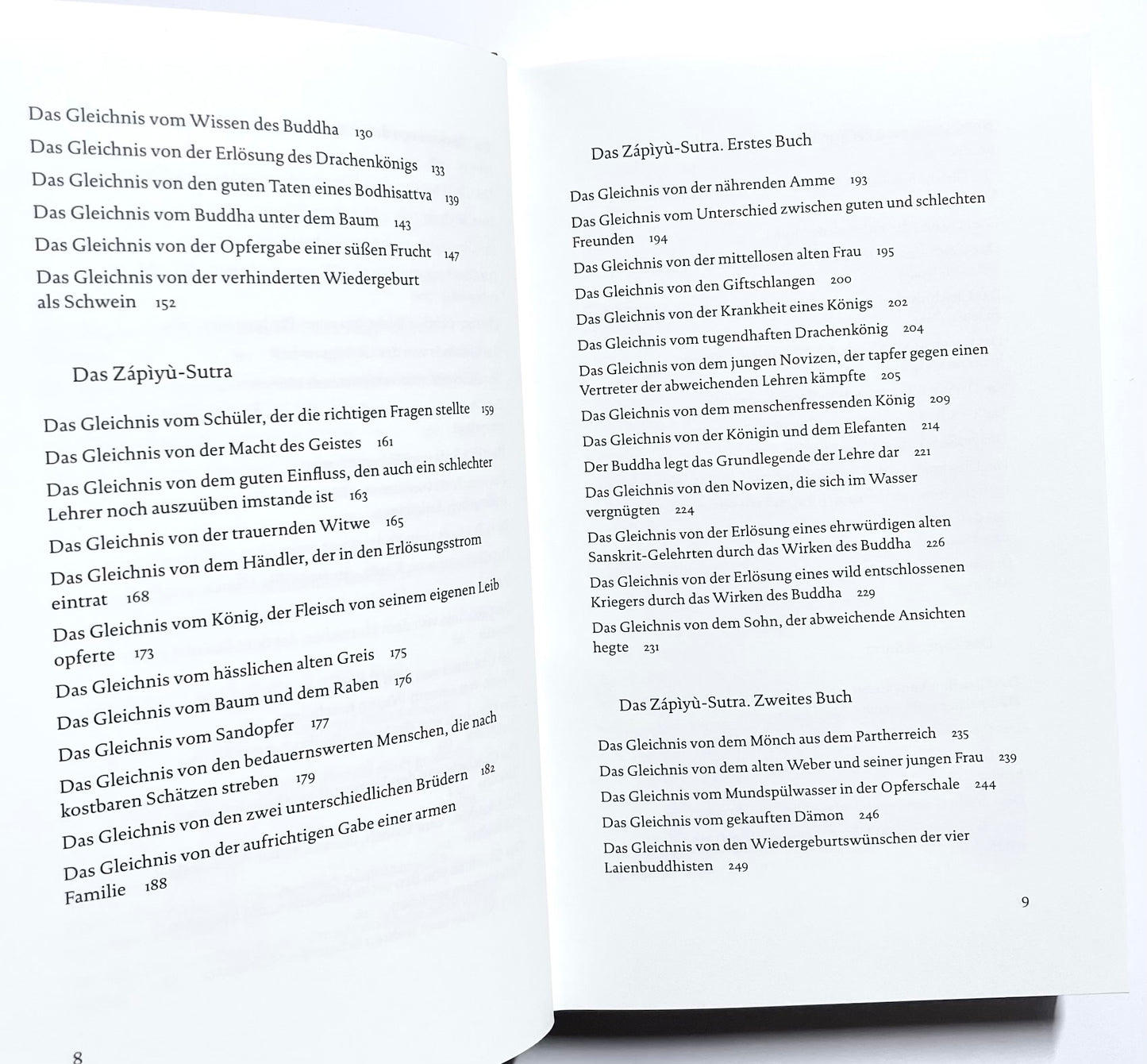 Das Zapiyu-Sutra: Buch der buddhistischen Gleichnisse