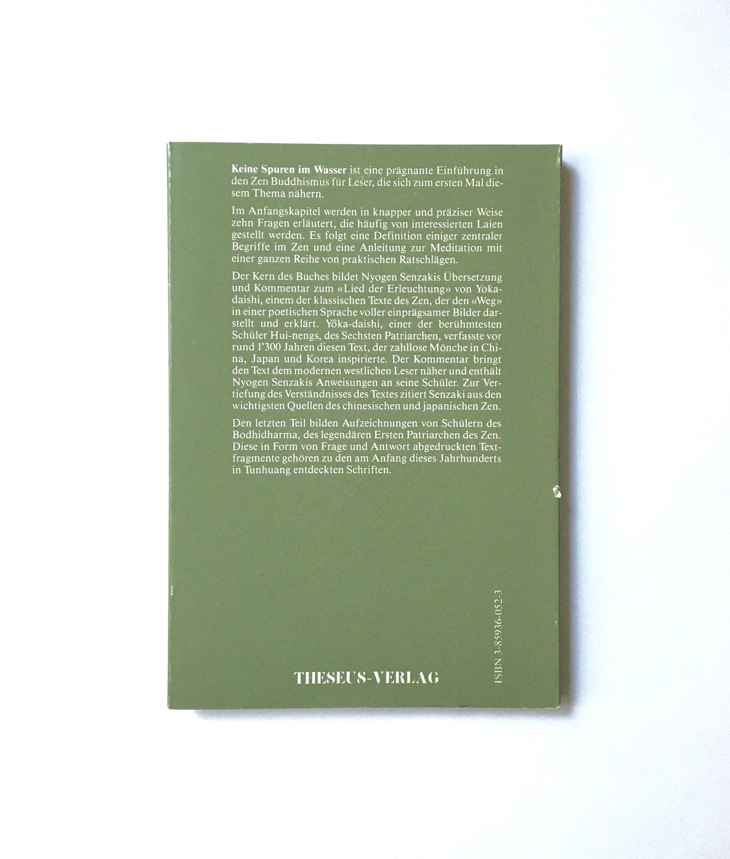 Keine Spuren im Wasser.  Eine Einführung in Zen