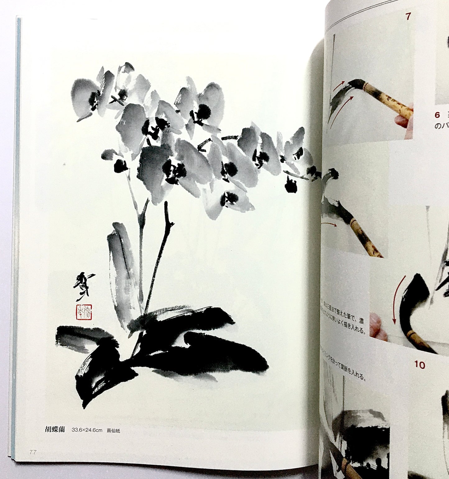 墨技の発見  花を描く 秋・冬篇: 水墨画競作シリーズ