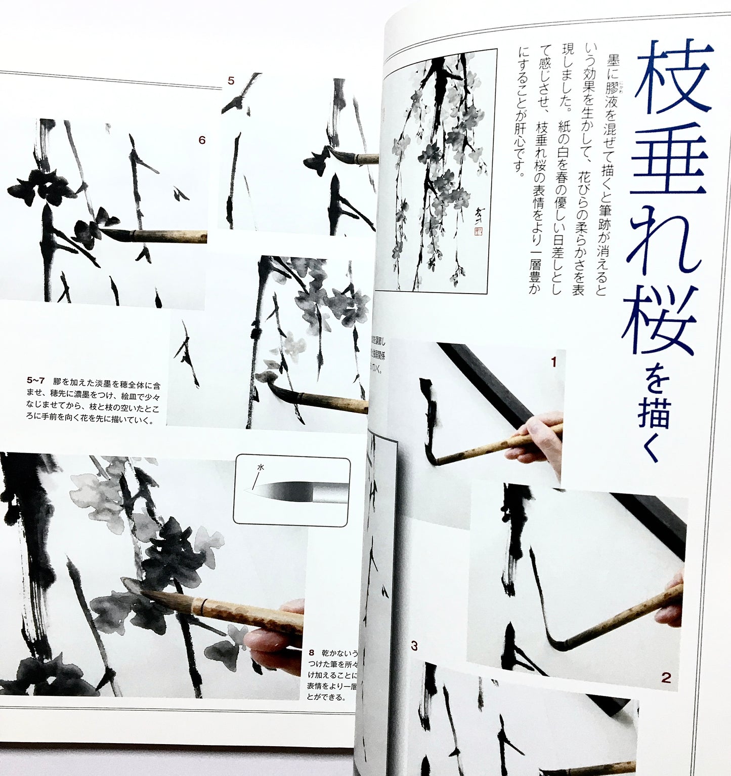 墨技の発見 花を描く 春・夏篇: 水墨画競作シリーズ