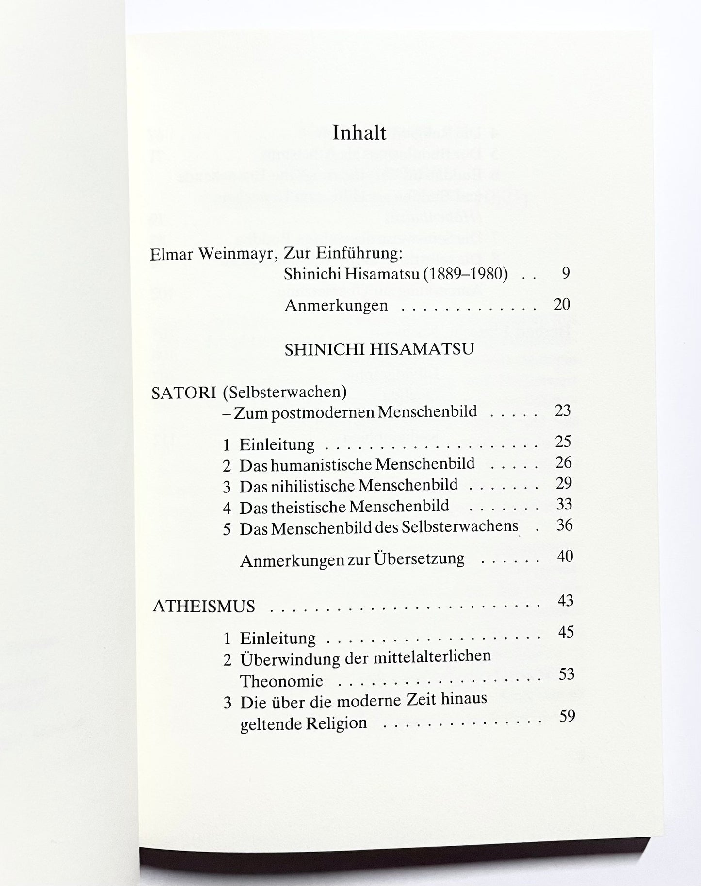 Philosophie des Erwachens. Satori und Atheismus.