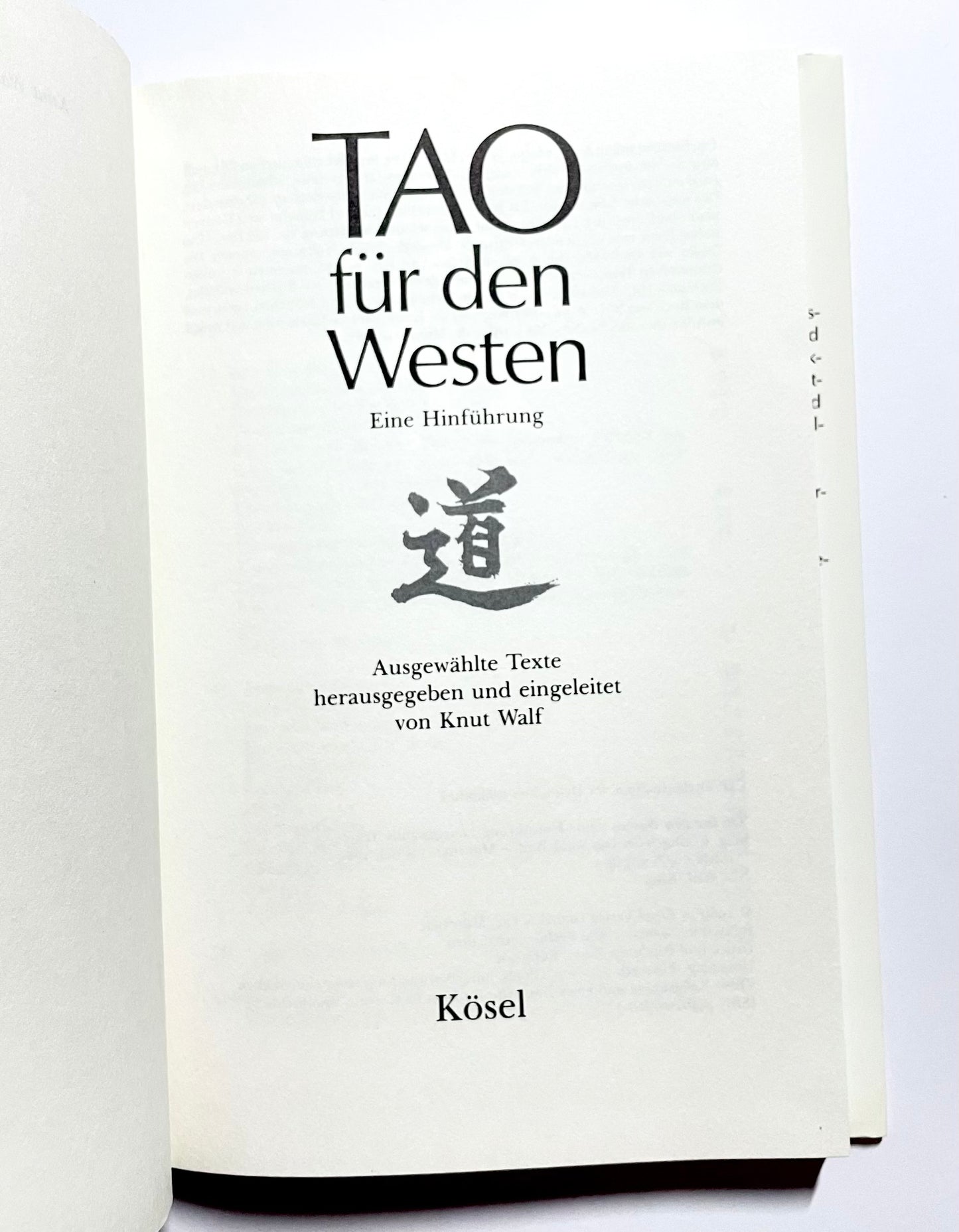 Tao für den Westen : Eine Hinführung