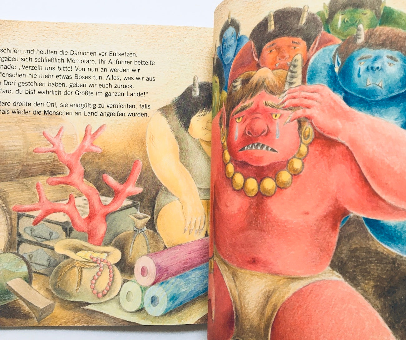 Momotaro der Pfirsichjunge / SC: Ein japanisches Volksmärchen, Softcover mit Origami-Faltanleitung Pfirsich