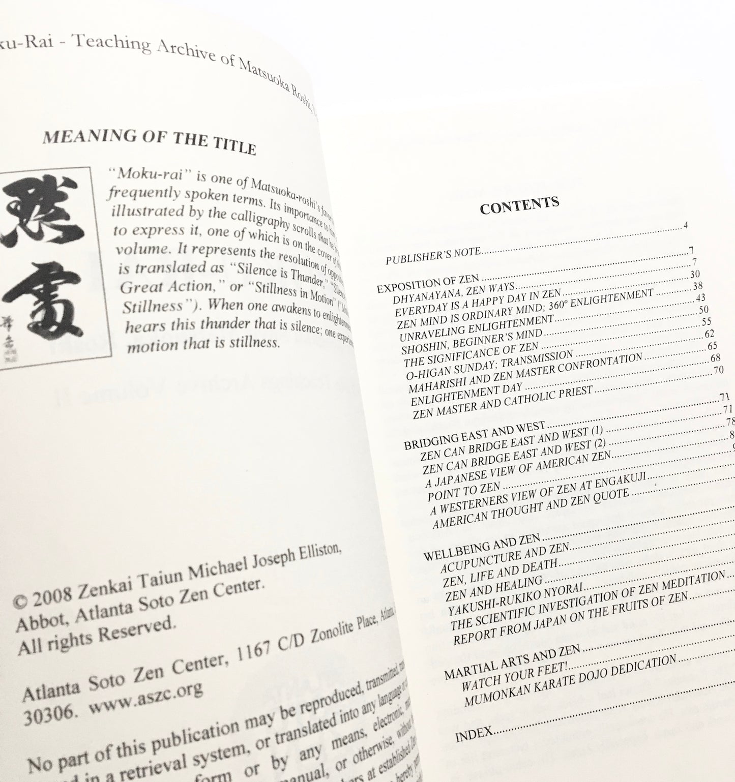 Moku-Rai: Soto Zen Teachings Archive Volume II