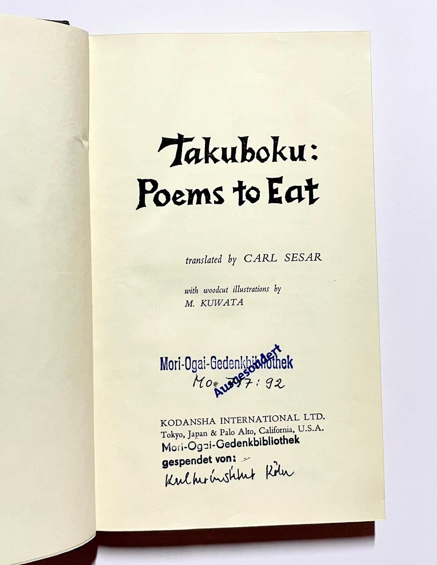 Takuboku: Poems to Eat