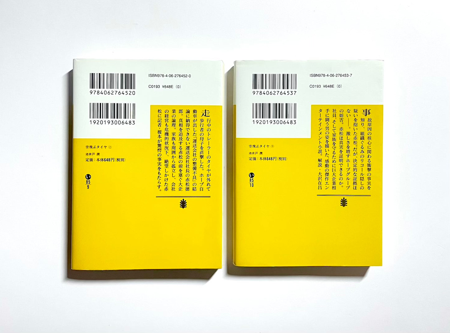 空飛ぶタイヤ  (上) (下)