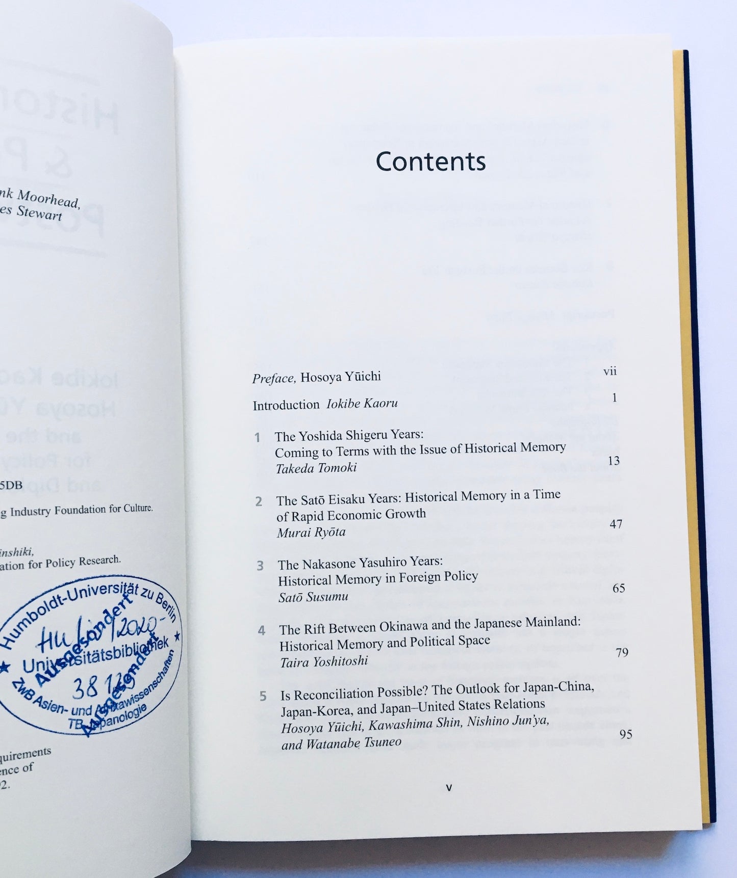 History, Memory, & Politics in Postwar Japan