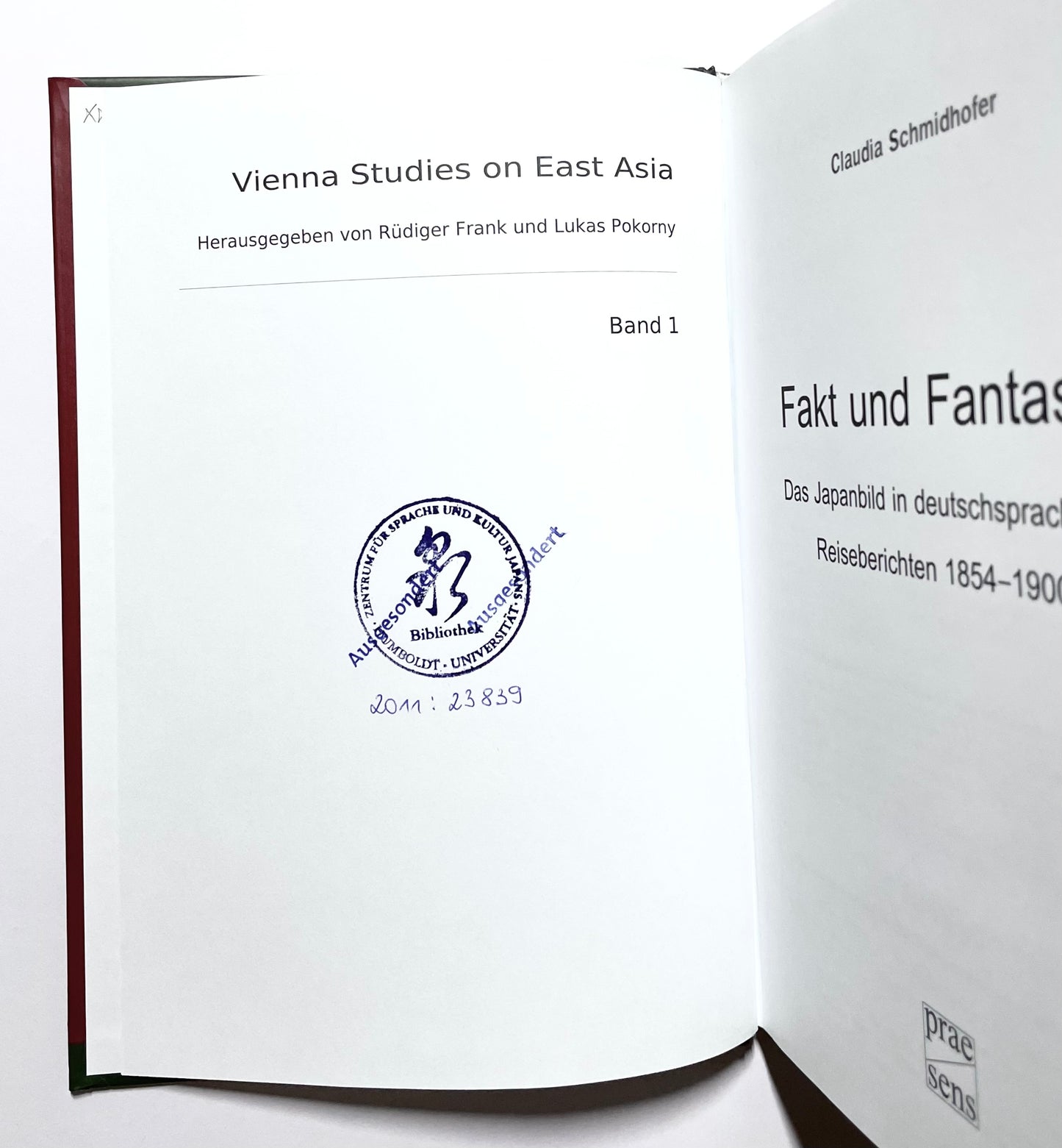 Fakt und Fantasie : Das Japanbild in deutschsprachigen Reiseberichten 1854-1900