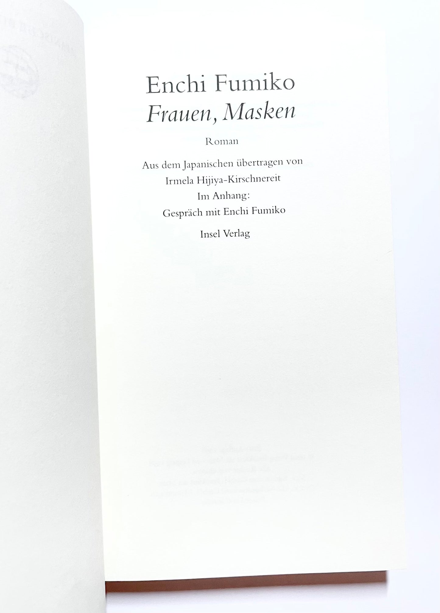 Frauen, Masken: Roman