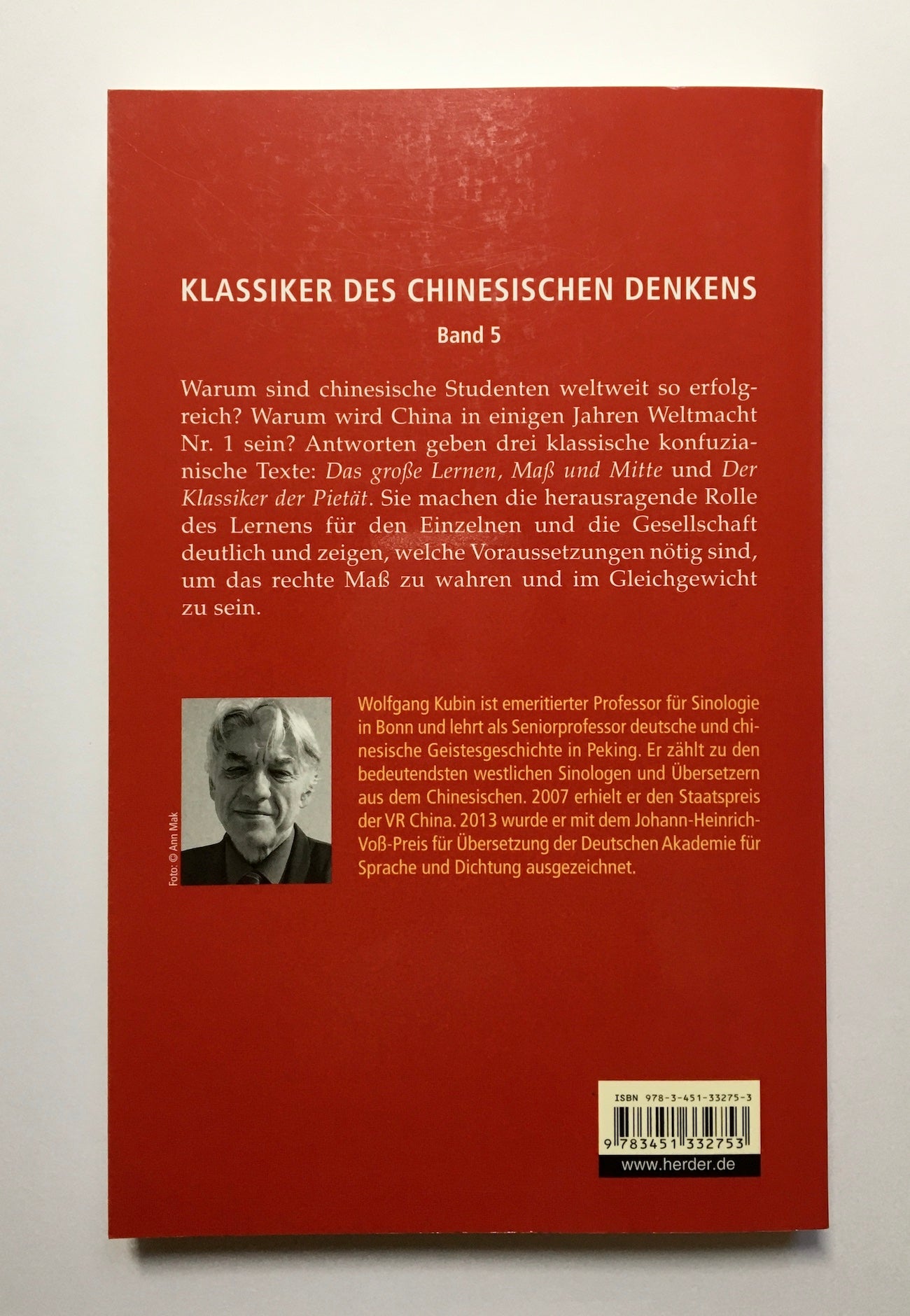 Das große Lernen ; Maß und Mitte ; Der Klassiker der Pietät