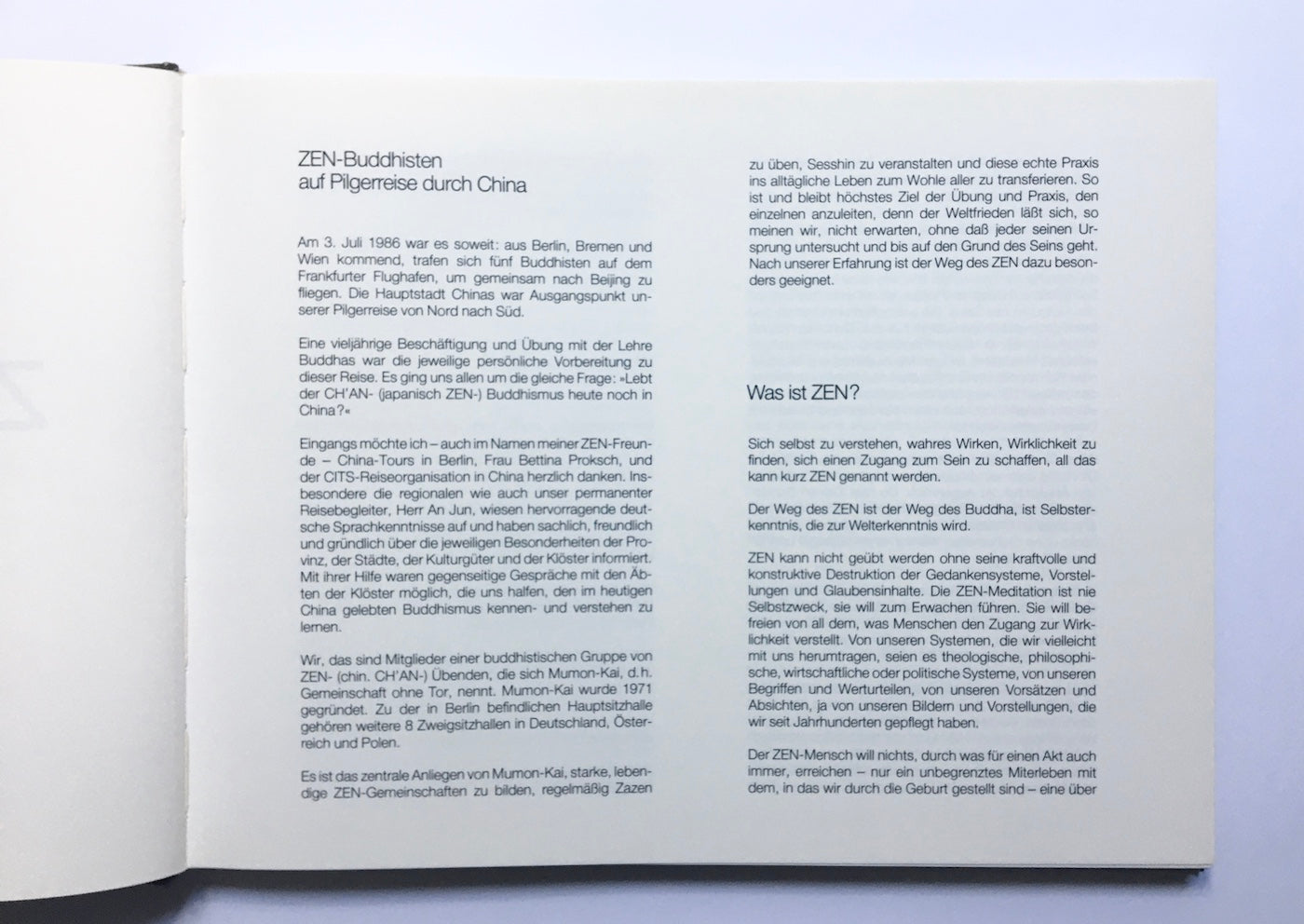 ZEN sucht CH'AN. Zurück zur Quelle - Versuch der Darlegung und Suche nach dem Ch'an-Buddhismus im China von heute