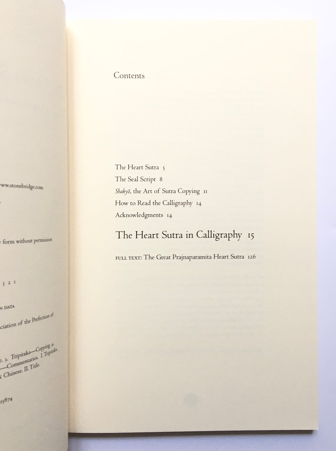 The heart sutra in calligraphy: A visual appreciation of the perfection of wisdom