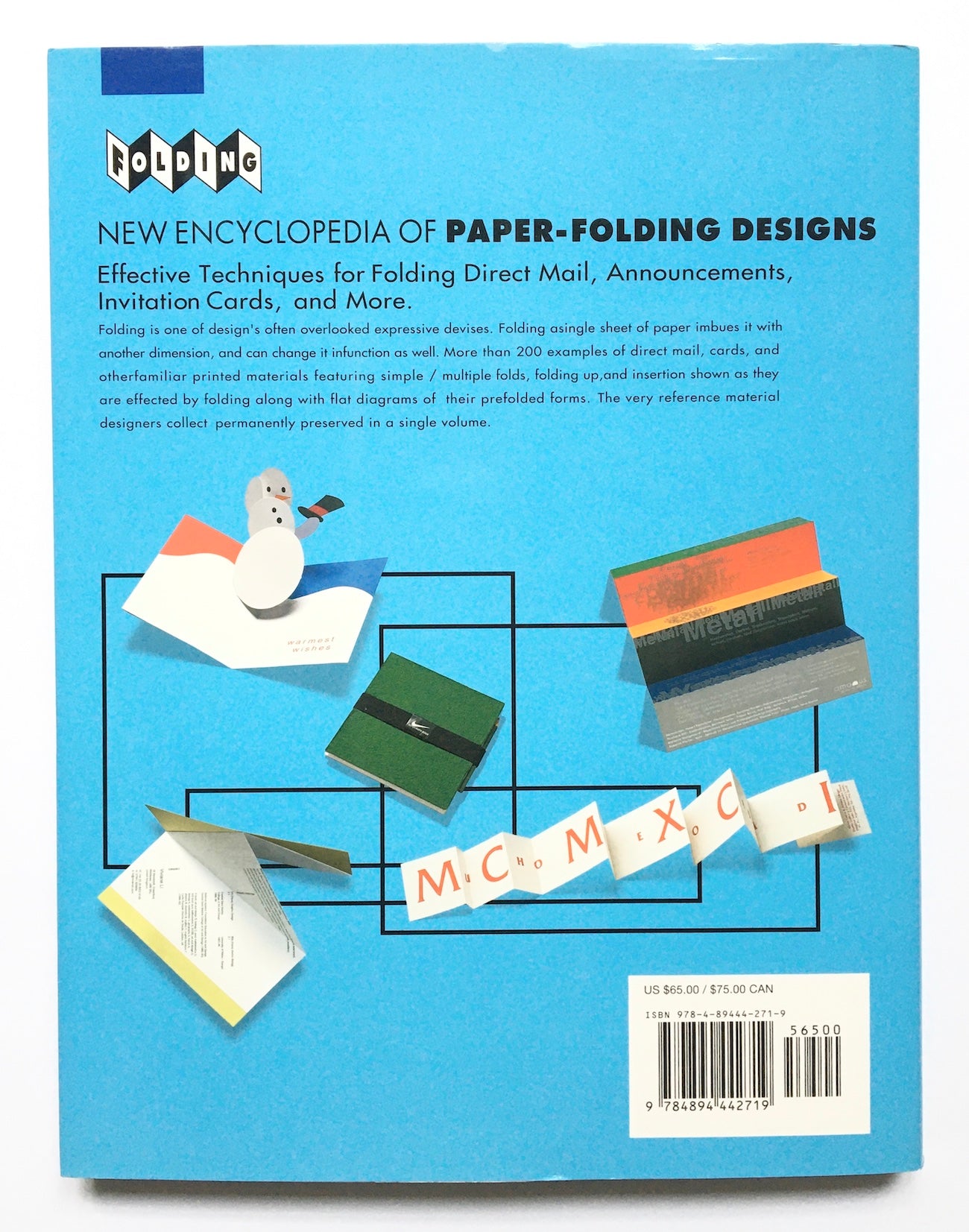 New encyclopedia of paper-folding designs: Effective Techniques for Folding Direct Mail, Announcements, Invitation Cards and more +CD