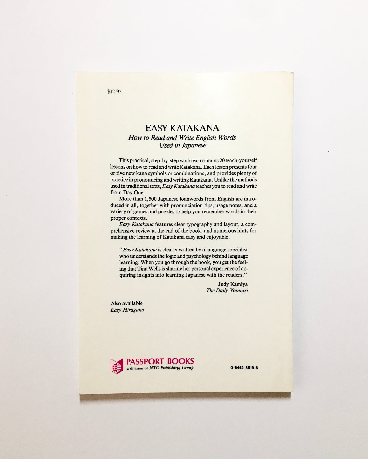 Easy Katakana: How to Read and Write English Words Used in Japanese