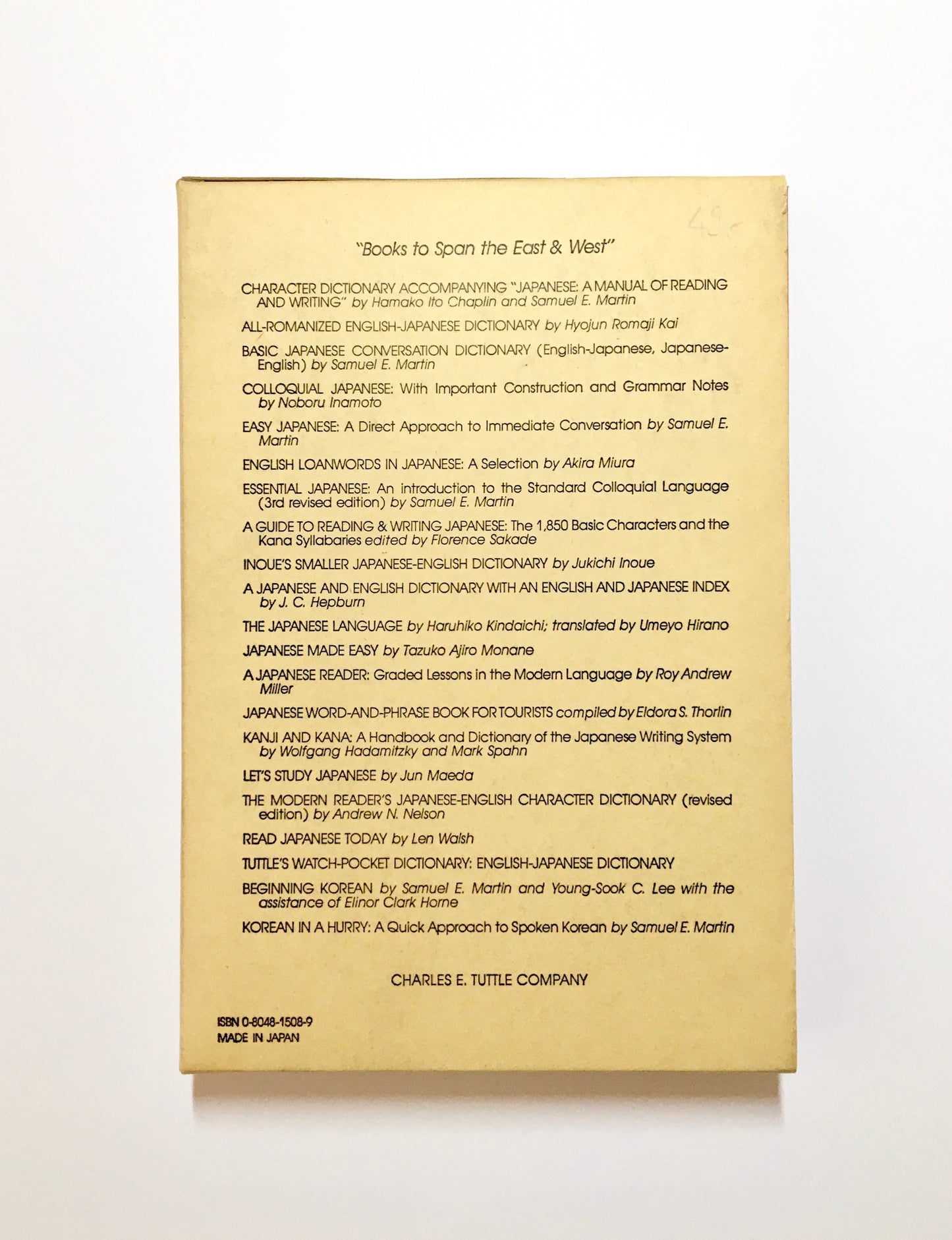 Japanese: A Manual of Reading and Writing