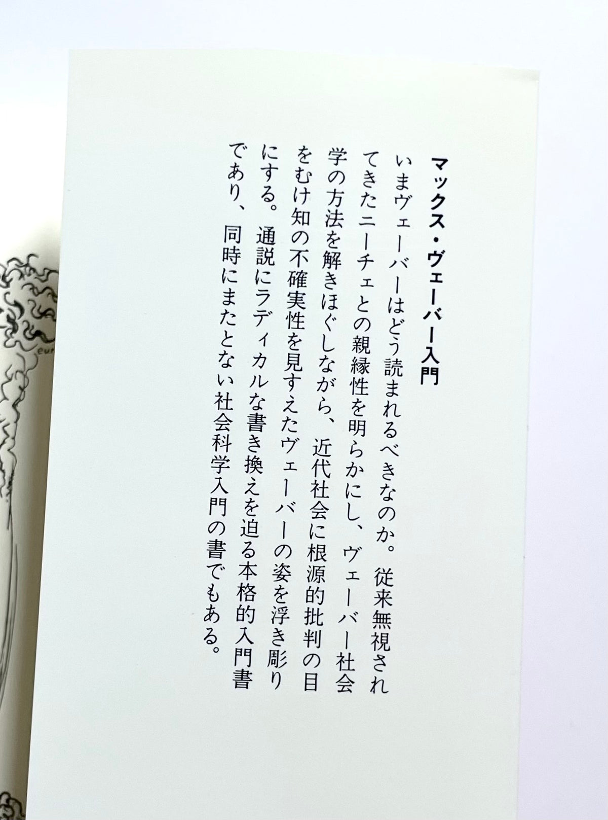 マックス・ヴェーバー入門