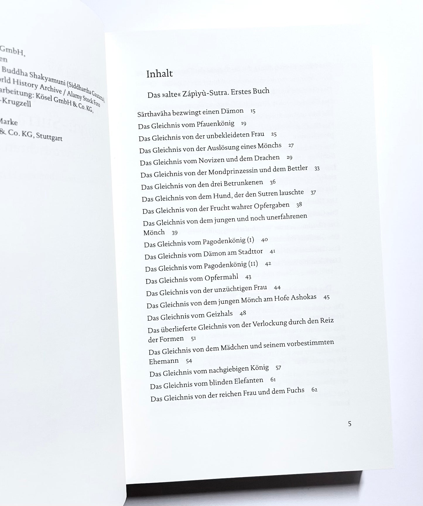 Das Zapiyu-Sutra: Buch der buddhistischen Gleichnisse