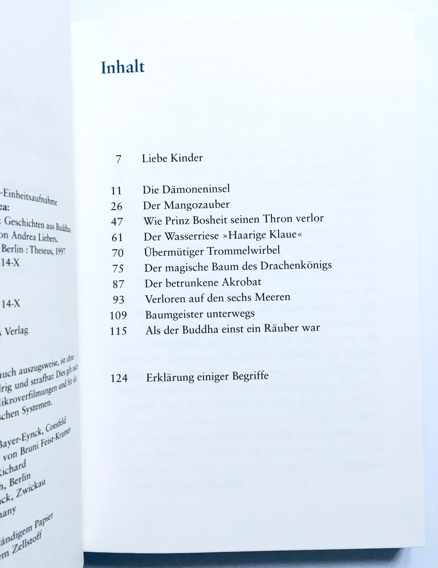 Als der Buddha einst ein Räuber war.  Geschichten für Kinder / Geschichten aus Buddhas früheren Leben