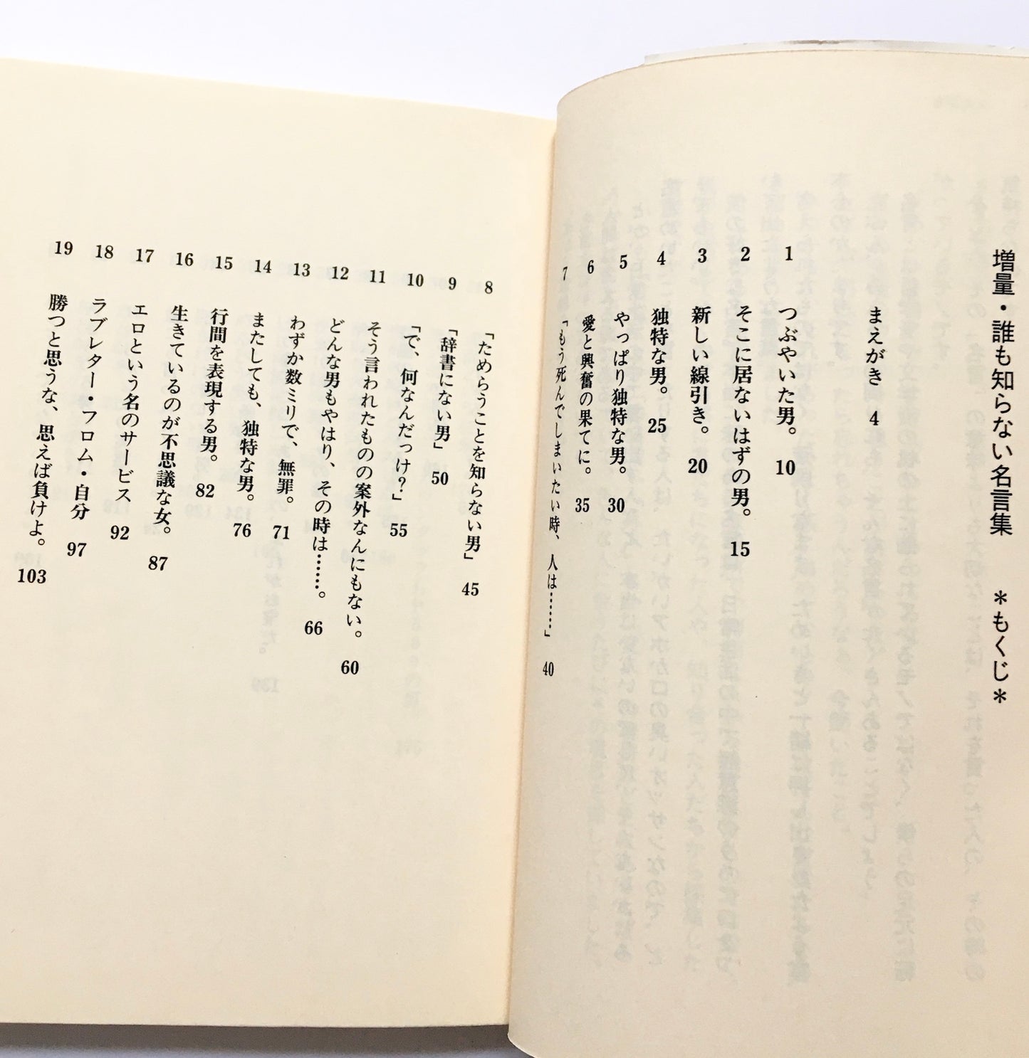 増量・誰も知らない名言集