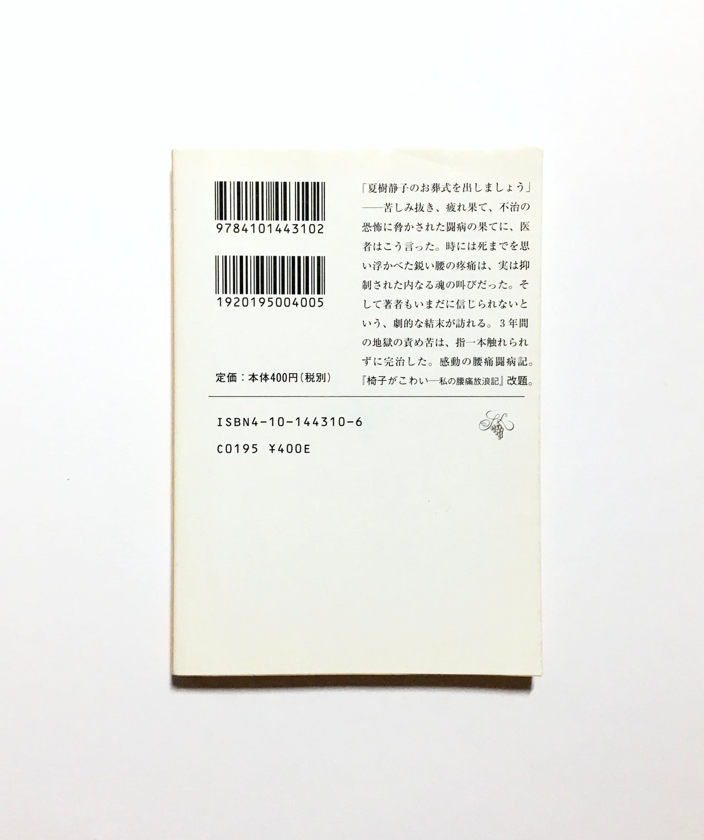 腰痛放浪記　椅子がこわい