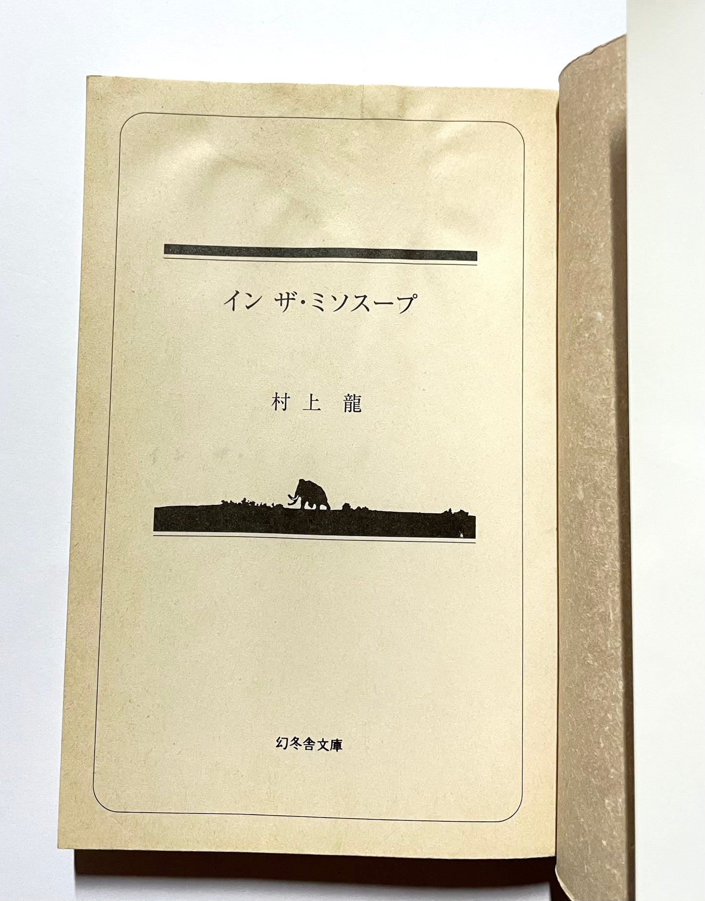 In the Miso Soup (イン・ザ・ミソスープ) / Ryu Murakami – Japanese Edition
