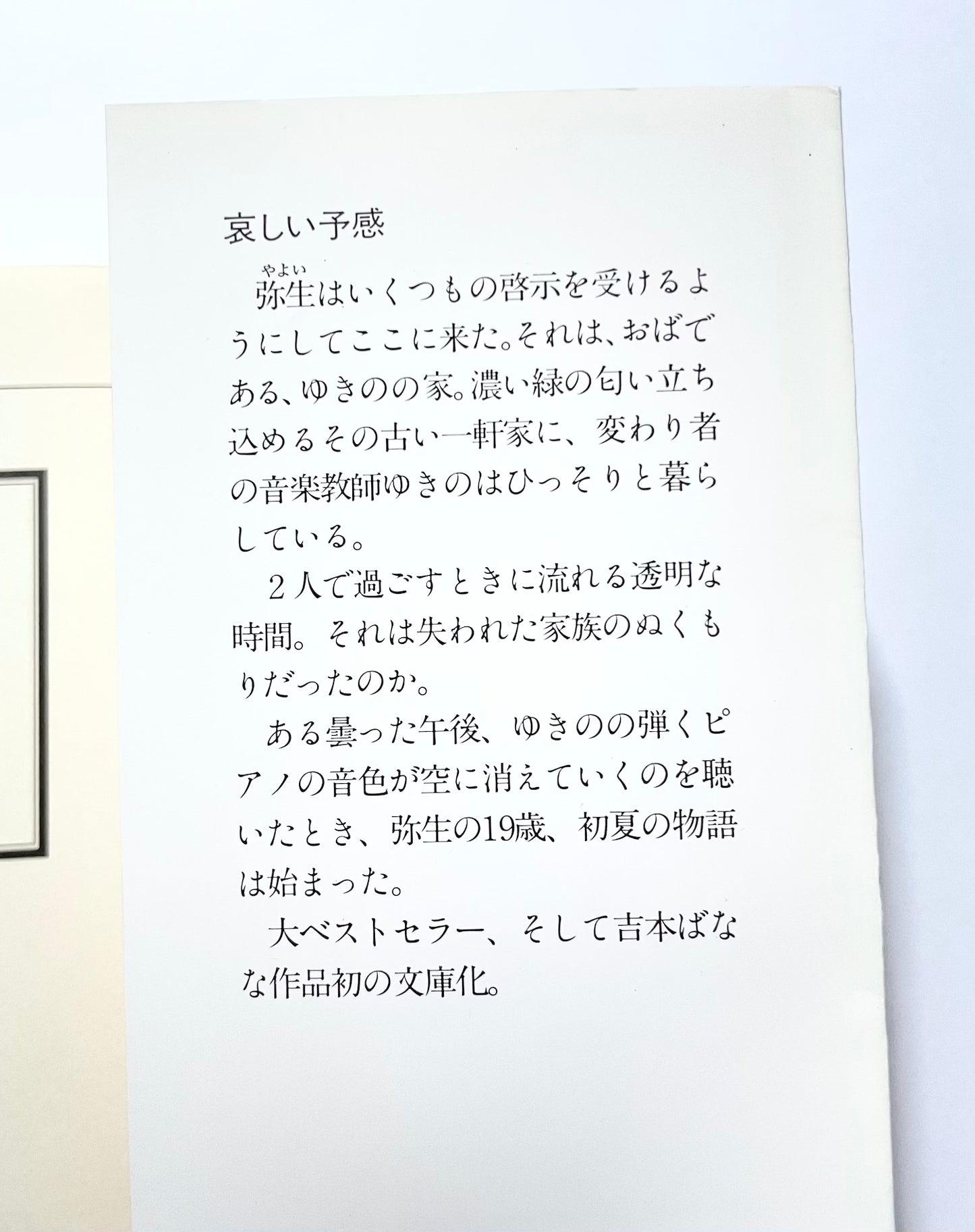 哀しい予感 / The Premonition by Banana Yoshimoto