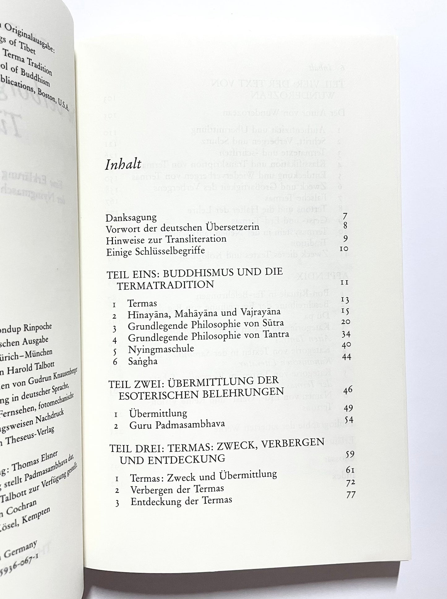 Die verborgenen Schätze Tibets: Eine Erklärung der Termatradition der Nyingma-Schule des Buddhismus