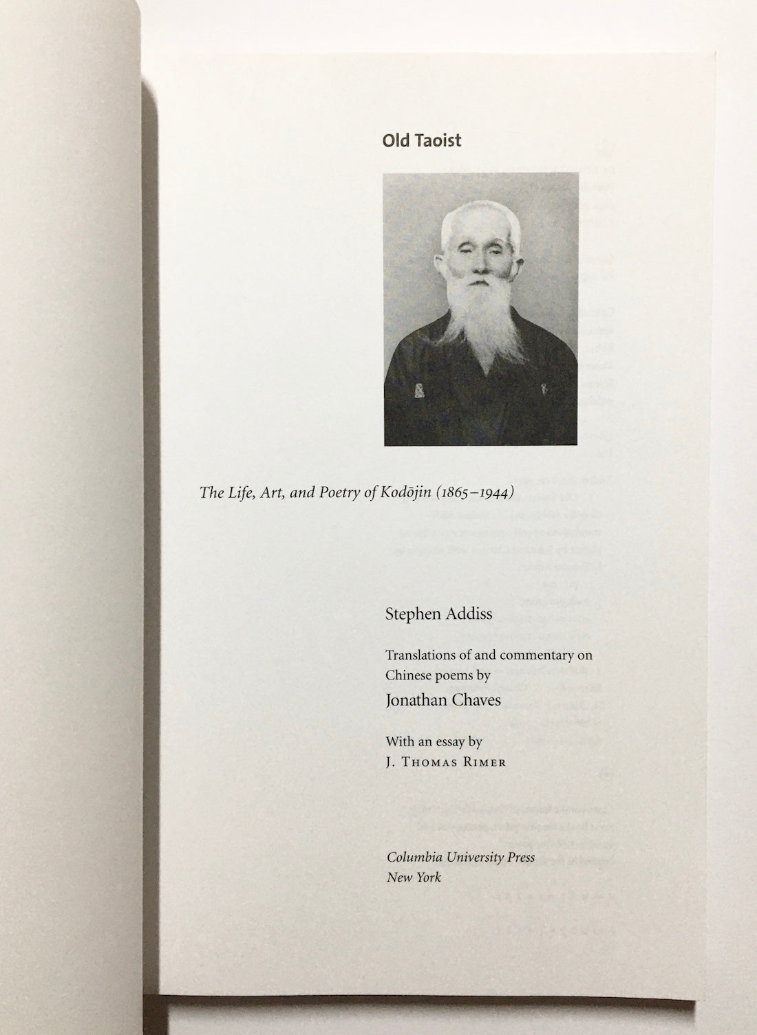Old Taoist : the life, art, and poetry of Kodōjin (1865-1944)