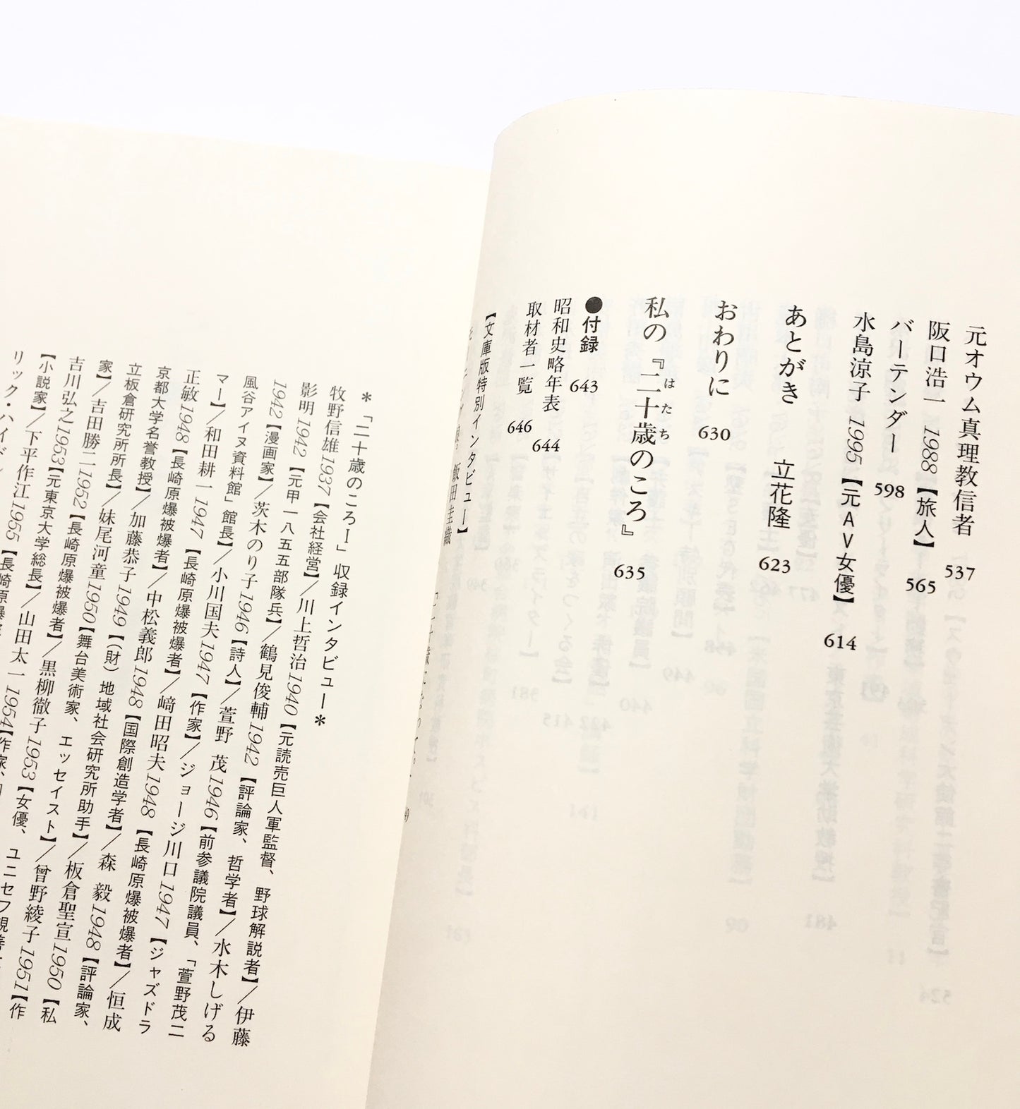 二十歳のころ〈2〉1960‐2001